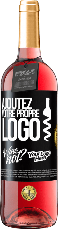 29,95 € | Vin rosé Édition ROSÉ Ajoutez votre propre logo Étiquette Noire. Étiquette personnalisable Vin jeune Récolte 2024 Tempranillo