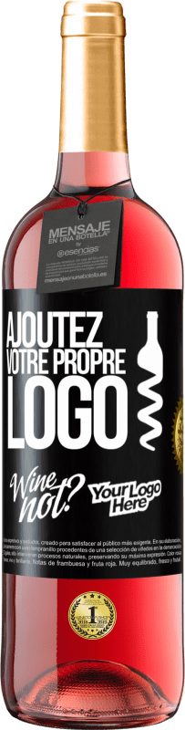 29,95 € | Vin rosé Édition ROSÉ Ajoutez votre propre logo Étiquette Noire. Étiquette personnalisable Vin jeune Récolte 2025 Tempranillo