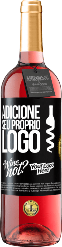 29,95 € | Vinho rosé Edição ROSÉ Adicione seu próprio logo Etiqueta Preta. Etiqueta personalizável Vinho jovem Colheita 2023 Tempranillo