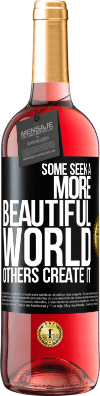 29,95 € | 桃红葡萄酒 ROSÉ版 有些人寻求更美丽的世界，另一些人创造它 黑标. 可自定义的标签 青年酒 收成 2023 Tempranillo