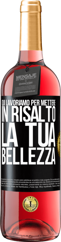 29,95 € | Vino rosato Edizione ROSÉ Qui lavoriamo per mettere in risalto la tua bellezza Etichetta Nera. Etichetta personalizzabile Vino giovane Raccogliere 2024 Tempranillo