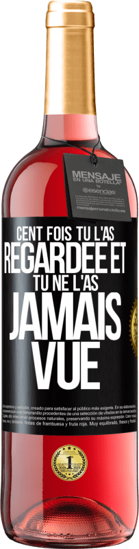 29,95 € | Vin rosé Édition ROSÉ Cent fois tu l'as regardée et tu ne l'as jamais vue Étiquette Noire. Étiquette personnalisable Vin jeune Récolte 2024 Tempranillo