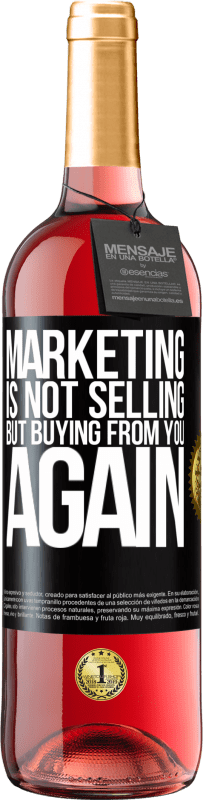 Free Shipping | Rosé Wine ROSÉ Edition Marketing is not selling, but buying from you again Black Label. Customizable label Young wine Harvest 2023 Tempranillo