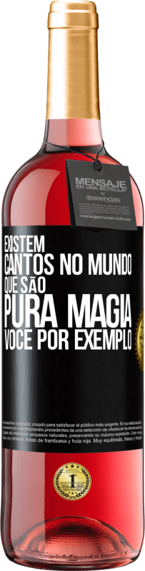 29,95 € | Vinho rosé Edição ROSÉ Existem cantos no mundo que são pura magia. Você por exemplo Etiqueta Preta. Etiqueta personalizável Vinho jovem Colheita 2023 Tempranillo