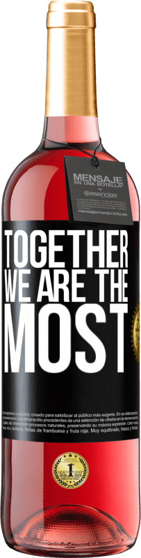 29,95 € | Rosé Wine ROSÉ Edition Together we are the most Black Label. Customizable label Young wine Harvest 2024 Tempranillo