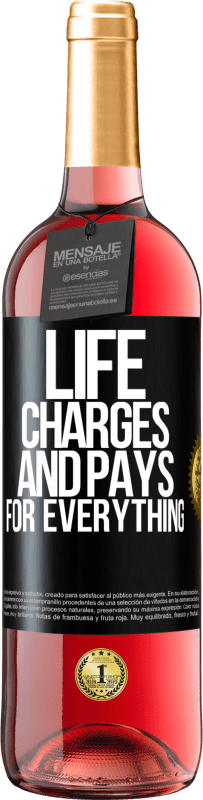 29,95 € Free Shipping | Rosé Wine ROSÉ Edition Life charges and pays for everything Black Label. Customizable label Young wine Harvest 2023 Tempranillo