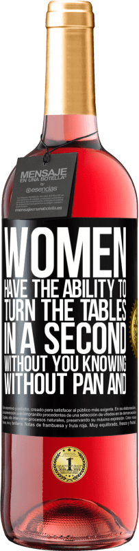 29,95 € | ロゼワイン ROSÉエディション 女性はすぐにテーブルを回すことができます。知らないうちに、鍋もオムレツもなし ブラックラベル. カスタマイズ可能なラベル 若いワイン 収穫 2023 Tempranillo