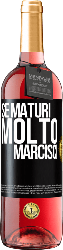 29,95 € | Vino rosato Edizione ROSÉ Se maturi molto marcisci Etichetta Nera. Etichetta personalizzabile Vino giovane Raccogliere 2024 Tempranillo