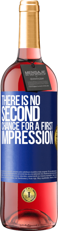 29,95 € | 桃红葡萄酒 ROSÉ版 没有第二印象的第一印象 蓝色标签. 可自定义的标签 青年酒 收成 2023 Tempranillo