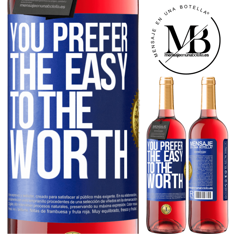 29,95 € Free Shipping | Rosé Wine ROSÉ Edition You prefer the easy to the worth Blue Label. Customizable label Young wine Harvest 2021 Tempranillo