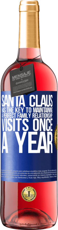 «Santa Claus has the key to maintaining a perfect family relationship: Visits once a year» ROSÉ Edition