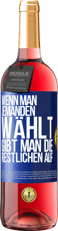 29,95 € | Roséwein ROSÉ Ausgabe Wenn man jemanden wählt, gibt man die Restlichen auf Blaue Markierung. Anpassbares Etikett Junger Wein Ernte 2024 Tempranillo