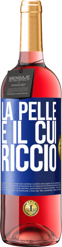 29,95 € | Vino rosato Edizione ROSÉ La pelle è il cui riccio Etichetta Blu. Etichetta personalizzabile Vino giovane Raccogliere 2025 Tempranillo