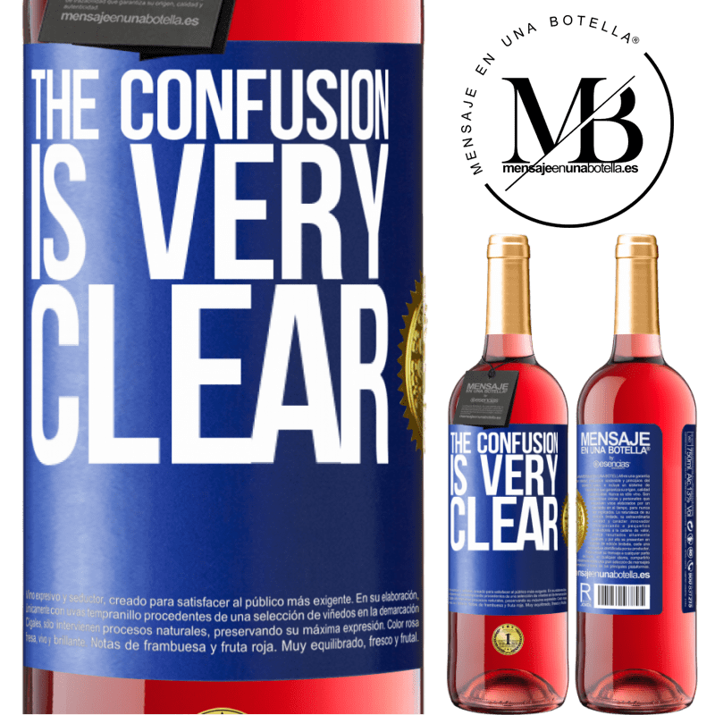 29,95 € Free Shipping | Rosé Wine ROSÉ Edition The confusion is very clear Blue Label. Customizable label Young wine Harvest 2022 Tempranillo
