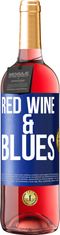 29,95 € | ロゼワイン ROSÉエディション Red wine & Blues 青いタグ. カスタマイズ可能なラベル 若いワイン 収穫 2024 Tempranillo