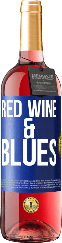 29,95 € | Vino rosato Edizione ROSÉ Red wine & Blues Etichetta Blu. Etichetta personalizzabile Vino giovane Raccogliere 2025 Tempranillo