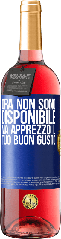 29,95 € | Vino rosato Edizione ROSÉ Ora non sono disponibile, ma apprezzo il tuo buon gusto Etichetta Blu. Etichetta personalizzabile Vino giovane Raccogliere 2025 Tempranillo