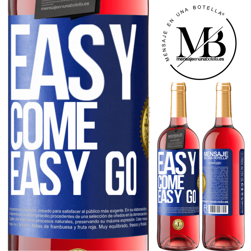 29,95 € Free Shipping | Rosé Wine ROSÉ Edition Easy come, easy go Blue Label. Customizable label Young wine Harvest 2022 Tempranillo