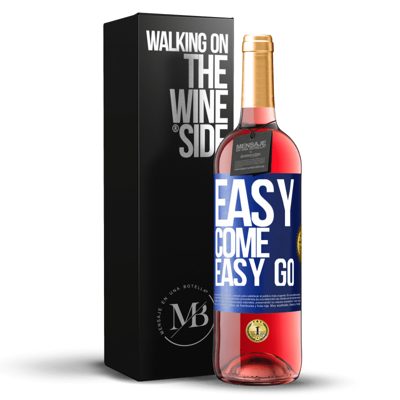 29,95 € Free Shipping | Rosé Wine ROSÉ Edition Easy come, easy go Blue Label. Customizable label Young wine Harvest 2024 Tempranillo