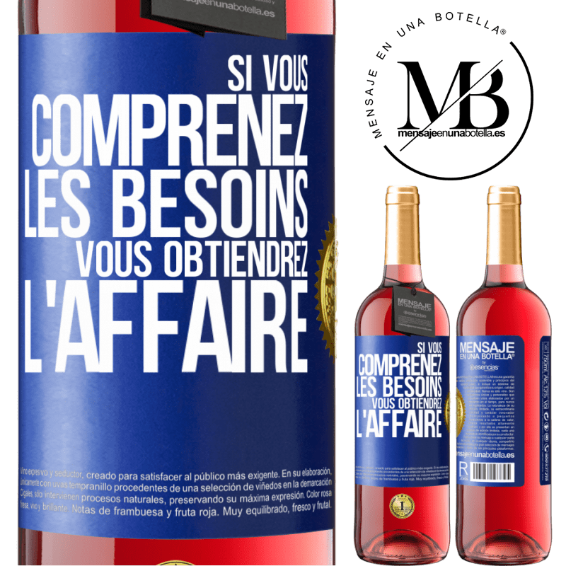 29,95 € Envoi gratuit | Vin rosé Édition ROSÉ Si vous comprenez les besoins vous obtiendrez l'affaire Étiquette Bleue. Étiquette personnalisable Vin jeune Récolte 2023 Tempranillo