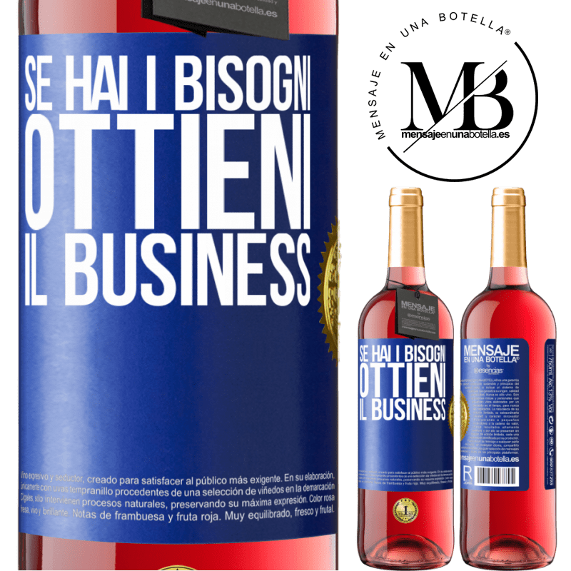 29,95 € Spedizione Gratuita | Vino rosato Edizione ROSÉ Se hai i bisogni, ottieni il business Etichetta Blu. Etichetta personalizzabile Vino giovane Raccogliere 2023 Tempranillo