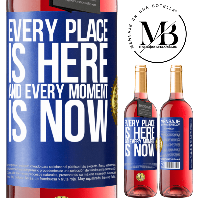 29,95 € Free Shipping | Rosé Wine ROSÉ Edition Every place is here and every moment is now Blue Label. Customizable label Young wine Harvest 2022 Tempranillo