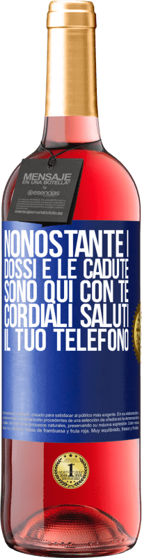 29,95 € | Vino rosato Edizione ROSÉ Nonostante i dossi e le cadute, sono qui con te. Cordiali saluti, il tuo telefono Etichetta Blu. Etichetta personalizzabile Vino giovane Raccogliere 2025 Tempranillo