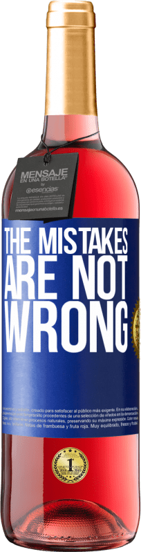 29,95 € Free Shipping | Rosé Wine ROSÉ Edition The mistakes are not wrong Blue Label. Customizable label Young wine Harvest 2022 Tempranillo