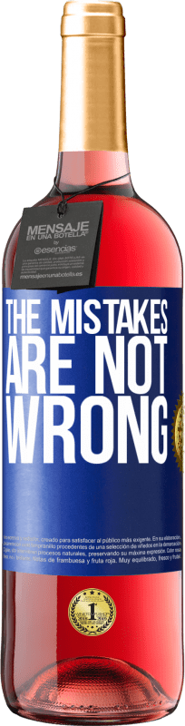 29,95 € Free Shipping | Rosé Wine ROSÉ Edition The mistakes are not wrong Blue Label. Customizable label Young wine Harvest 2023 Tempranillo