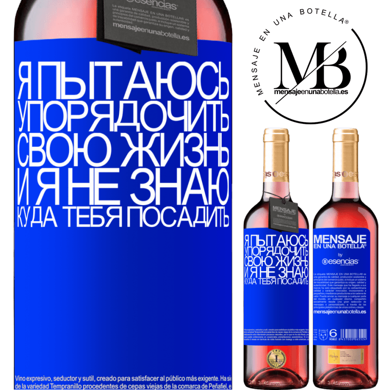 «Я пытаюсь упорядочить свою жизнь, и я не знаю, куда тебя посадить» Издание ROSÉ