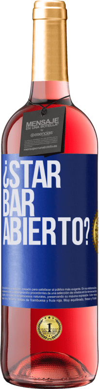 29,95 € | Roséwein ROSÉ Ausgabe ¿STAR BAR abierto? Blaue Markierung. Anpassbares Etikett Junger Wein Ernte 2023 Tempranillo