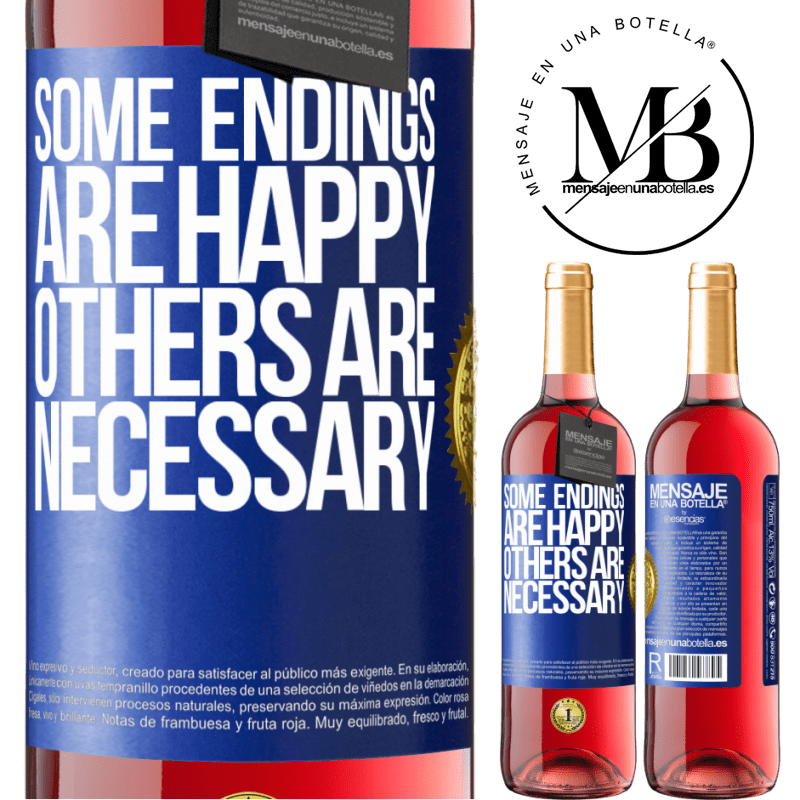 29,95 € Free Shipping | Rosé Wine ROSÉ Edition Some endings are happy. Others are necessary Blue Label. Customizable label Young wine Harvest 2024 Tempranillo