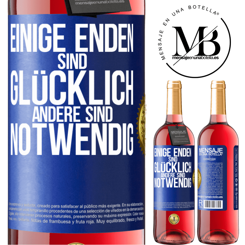 29,95 € Kostenloser Versand | Roséwein ROSÉ Ausgabe Einige Enden sind. glücklich Andere sind notwendig Blaue Markierung. Anpassbares Etikett Junger Wein Ernte 2024 Tempranillo