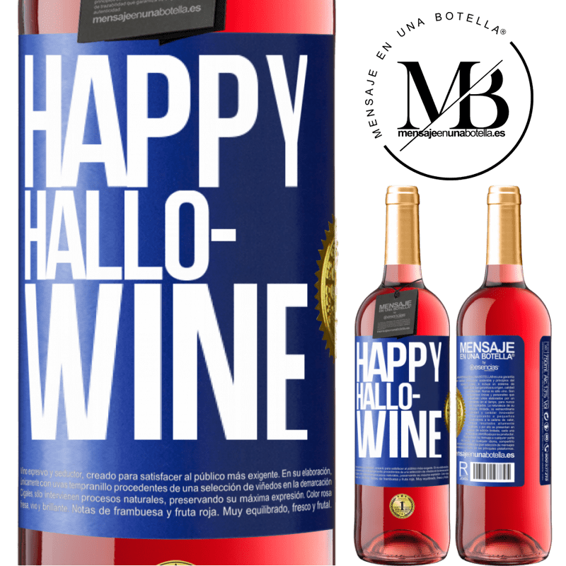 29,95 € Free Shipping | Rosé Wine ROSÉ Edition Happy Hallo-Wine Blue Label. Customizable label Young wine Harvest 2024 Tempranillo
