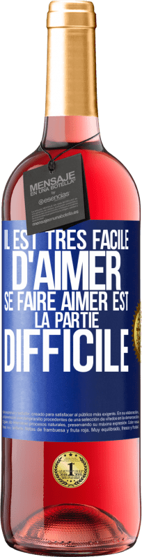 29,95 € Envoi gratuit | Vin rosé Édition ROSÉ Il est très facile d'aimer, se faire aimer est la partie difficile Étiquette Bleue. Étiquette personnalisable Vin jeune Récolte 2025 Tempranillo