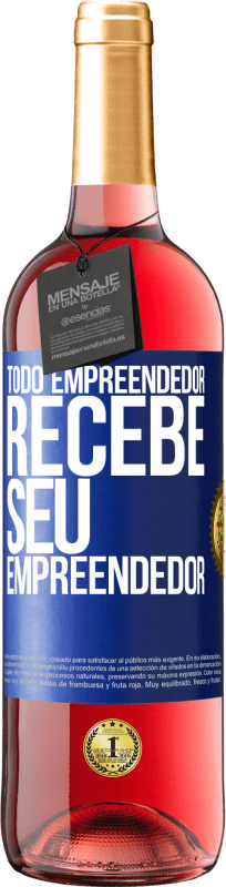 29,95 € | Vinho rosé Edição ROSÉ Todo empreendedor recebe seu empreendedor Etiqueta Azul. Etiqueta personalizável Vinho jovem Colheita 2024 Tempranillo