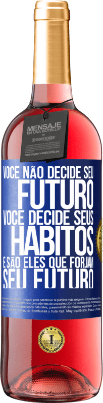 «Você não decide seu futuro. Você decide seus hábitos, e são eles que forjam seu futuro» Edição ROSÉ