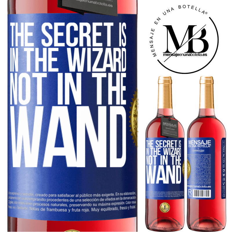 29,95 € Free Shipping | Rosé Wine ROSÉ Edition The secret is in the wizard, not in the wand Blue Label. Customizable label Young wine Harvest 2021 Tempranillo