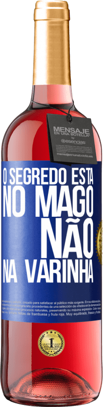 29,95 € | Vinho rosé Edição ROSÉ O segredo está no mago, não na varinha Etiqueta Azul. Etiqueta personalizável Vinho jovem Colheita 2023 Tempranillo