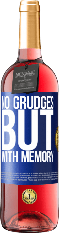 29,95 € Free Shipping | Rosé Wine ROSÉ Edition No grudges, but with memory Blue Label. Customizable label Young wine Harvest 2022 Tempranillo