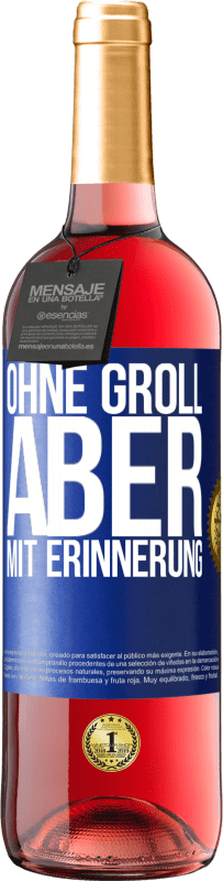 29,95 € | Roséwein ROSÉ Ausgabe Ohne Groll aber mit Erinnerung Blaue Markierung. Anpassbares Etikett Junger Wein Ernte 2023 Tempranillo