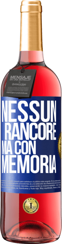 29,95 € | Vino rosato Edizione ROSÉ Nessun rancore, ma con memoria Etichetta Blu. Etichetta personalizzabile Vino giovane Raccogliere 2024 Tempranillo