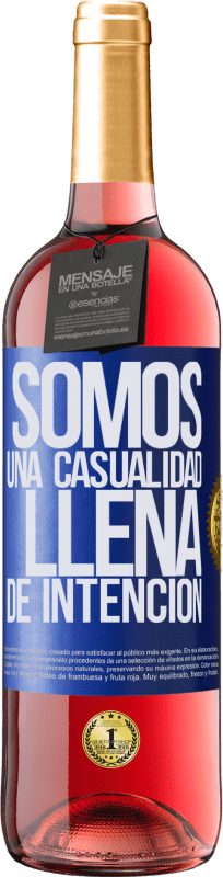 29,95 € | Vino Rosado Edición ROSÉ Somos una casualidad llena de intención Etiqueta Azul. Etiqueta personalizable Vino joven Cosecha 2023 Tempranillo