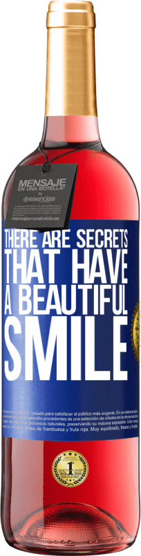 29,95 € | 桃红葡萄酒 ROSÉ版 有些秘密有美丽的笑容 蓝色标签. 可自定义的标签 青年酒 收成 2023 Tempranillo