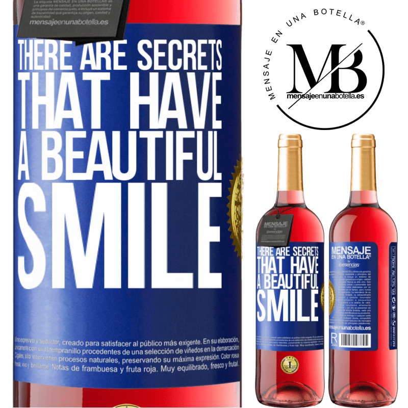 29,95 € Free Shipping | Rosé Wine ROSÉ Edition There are secrets that have a beautiful smile Blue Label. Customizable label Young wine Harvest 2021 Tempranillo