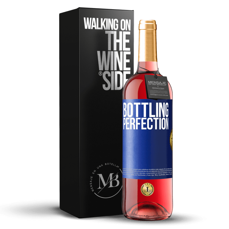 29,95 € Free Shipping | Rosé Wine ROSÉ Edition Bottling perfection Blue Label. Customizable label Young wine Harvest 2023 Tempranillo