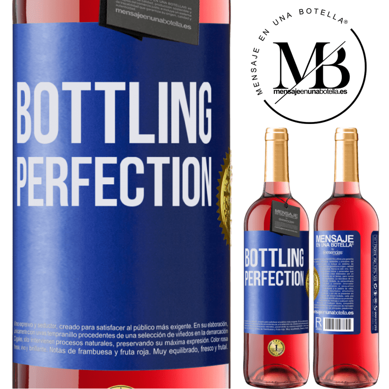 29,95 € Kostenloser Versand | Roséwein ROSÉ Ausgabe Bottling perfection Blaue Markierung. Anpassbares Etikett Junger Wein Ernte 2024 Tempranillo