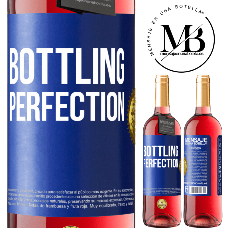 29,95 € Spedizione Gratuita | Vino rosato Edizione ROSÉ Bottling perfection Etichetta Blu. Etichetta personalizzabile Vino giovane Raccogliere 2025 Tempranillo