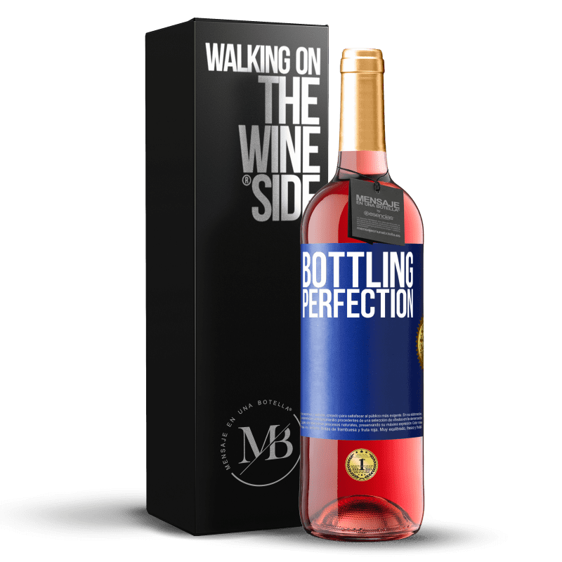 29,95 € Spedizione Gratuita | Vino rosato Edizione ROSÉ Bottling perfection Etichetta Blu. Etichetta personalizzabile Vino giovane Raccogliere 2023 Tempranillo
