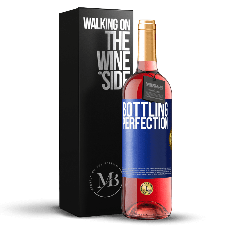 29,95 € Envio grátis | Vinho rosé Edição ROSÉ Bottling perfection Etiqueta Azul. Etiqueta personalizável Vinho jovem Colheita 2023 Tempranillo